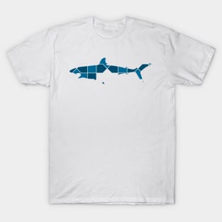 Shark Silhouette with Pattern T-Shirt